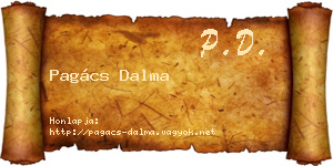Pagács Dalma névjegykártya
